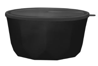 Салатник Plast Team BLACK с крышкой 4,6 л